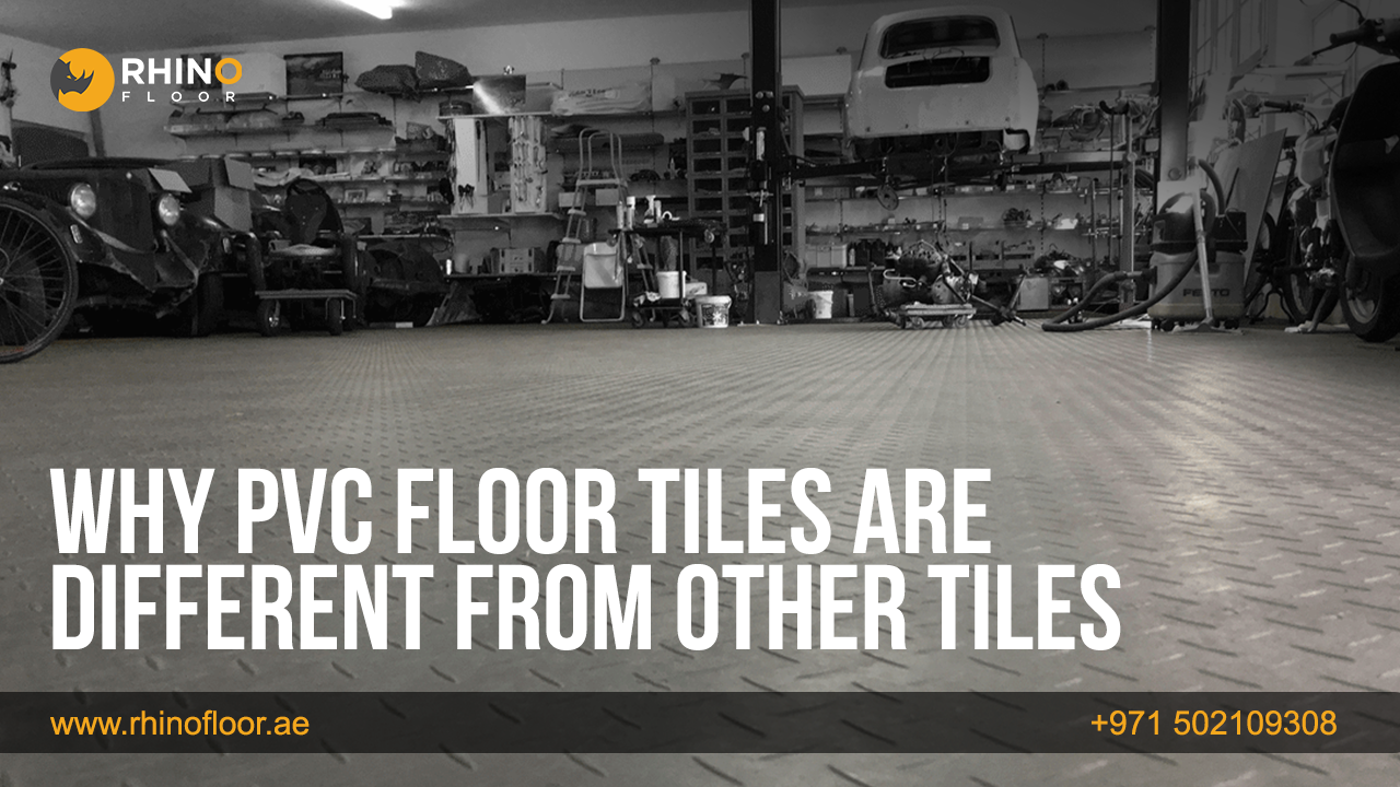PVC floor tiles